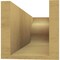 Ekena Millwork 6in. W x 6in. H x 20in. L Carmel Woodgrain TimberThane Rafter Tail, Primed Tan RFTUR06X06X20CARRCPR - alternate 5